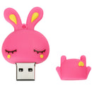 Flash-drive Rabbit USB Pendrive Memory Thumb Stick Storage Device for Laptop 128GB