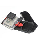 Adjustable Camera Wrist Strap Wristband W/ Screw For GoPro Hero 3+/4 for Surfing Skiing Cycling Red