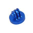 Aluminum Tripod Mount Adapters Mini Mount with 1/4'' for Gopro Action Camera Blue