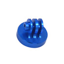 Aluminum Tripod Mount Adapters Mini Mount with 1/4'' for Gopro Action Camera Blue