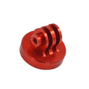 Aluminum Tripod Mount Adapters Mini Mount with 1/4'' for Gopro Action Camera Red