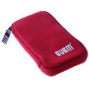 Flash Drive Case Bag USB Thumb Carrying Storage with Padded Protection 9 Slots Red