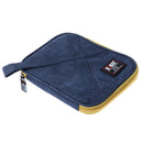 Anti-Shock Space Saving Travel Insert Pouch Storage for USB Cable Memory Card XS Blue