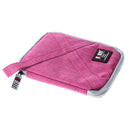 Portable Travel Mini USB Cable Cord Earphone Flash Drive Bag Storage Pouch XS Rose Red
