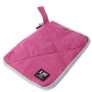 Anti-Shock Space Saving Travel Insert Pouch Storage for USB Cable Memory Card L Rose Red