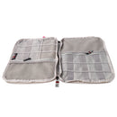 Anti-Shock Space Saving Travel Insert Pouch Storage for USB Cable Memory Card L Rose Red