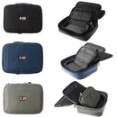 3pcs/set Portable Travel Organizer Electronics Accessories Bag Case for Laptop Parts with Handle Black