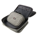 3pcs/set Waterproof Electronics Accessories Travel Organizer Cable Bag for Laptop Tablet USB Device L+M+S Gray