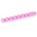Cable Winder Earphone Cord Organizer Wire Storage Silicon Charge Holder Clip Pink