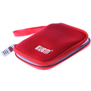2.5 Inch External Mobile Hard Drive Case Protective for HDD Case Charging Cords, USB Charger Shockproof Bag Red