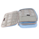 Electronics Travel Organizer Waterproof Storage Bag for Phone Laptop Accessories USB Device Blue