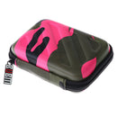 Anti-shock Carry Storage Case Bag for 2.5'' HDD/Headsets/Cable Camouflage Red