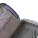 Carry Case Anti-shock Storage Bag for Digital Cables Power Bank Headsets Rose Red Double layer