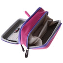 Carry Case Anti-shock Storage Bag for Digital Cables Power Bank Headsets Rose Red Double layer