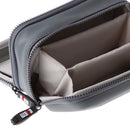 Carry Case Anti-shock Storage Bag for Digital Cables Power Bank Headsets Double Layer Gray