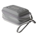 Carry Case Anti-shock Storage Bag for Digital Cables Power Bank Headsets Double Layer Gray