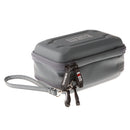 Carry Case Anti-shock Storage Bag for Digital Cables Power Bank Headsets Double Layer Gray