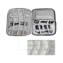 Portable Travel USB Cable Cord Earphone Flash Drive Zipper Bag Storage Pouch Black