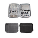 Portable Travel USB Cable Cord Earphone Flash Drive Zipper Bag Storage Pouch Black