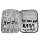 Portable Travel USB Cable Cord Earphone Flash Drive Case Bag Storage Pouch Black