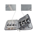 Waterproof Zipper Electronics Accessories Bag Case for iphone ipad USB Cable Hard Disk Black