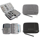 Waterproof Zipper Electronics Accessories Bag Case for iphone ipad USB Cable Hard Disk Black