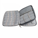 Waterproof Zipper Electronics Accessories Bag Case for iphone ipad USB Cable Hard Disk Black