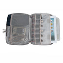 Waterproof Zipper Electronics Accessories Bag Case for iphone ipad USB Cable Hard Disk Black
