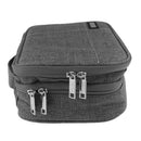 Portable Travel USB Cable Cord Earphone Flash Drive Case Bag Storage Pouch Grey