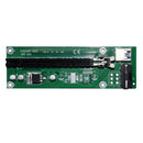 PCI-E 1X to 16X Riser Card Extender + 15Pin SATA to 4Pin IDE Power Cord + USB 3.0 Cable 50cm Green