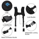 Universal Quick Rapid Double Shoulder Harness Soft Pad Shoulder Strap Belt for DSLR SLR Camera