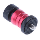 Universal Mini Tripod Ball Head Hot Shoe For 1/4'' Screw Video Camera Aluminum