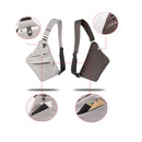 Lightweight Sling Bag Outdoor Multipurpose Sports Daypack w/ Phone 7.9inch Tablet Pocket Black