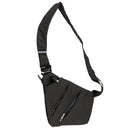 Lightweight Sling Bag Outdoor Multipurpose Sports Daypack w/ Phone 7.9inch Tablet Pocket Black