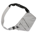 Anti Theft Sling Backpack Outdoor Shoulder Chest Crossbody Bag for Boys Men Women Gray