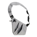 Anti Theft Sling Backpack Outdoor Shoulder Chest Crossbody Bag for Boys Men Women Gray