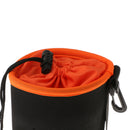 Portable SLR Camera Lens Holder Protective Storage Bags Pouch Case Orange XL