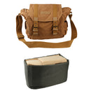 Vintage Canvas DSLR Camera Bag Satchel Messenger Laptop Shoulder Crossbody