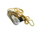 Crystal Shoes Shape Pen Drive USB2.0 Disk Flash Drive Memory for Laptop Computer Silver 16G