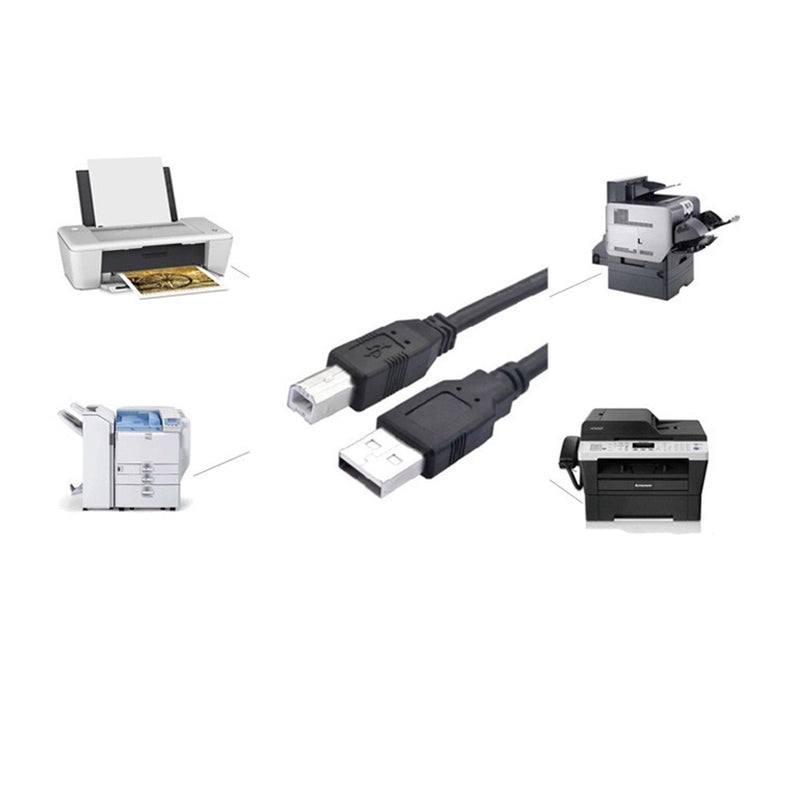 1.5m USB 2.0 A Male to B Male M/M Printer Print High Speed Cable Cord Plug