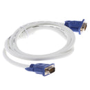 15Pin VGA 3+4 Adapter Monitor M/M Male to Male Cable Cord for PC 4.92ft