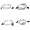 15Pin VGA 3+4 Adapter Monitor M/M Male to Male Cable Cord for PC 4.92ft