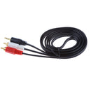 3.5mm to 2RCA Audio Auxiliary Aux Stereo Y Splitter Cable Cord for PC 5ft