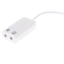 3.5mm Microphone Earphone Socket USB 2.0 Sound Card Speaker Audio Adapter