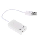 3.5mm Microphone Earphone Socket USB 2.0 Sound Card Speaker Audio Adapter