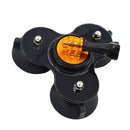 Triple Low Angle Suction Cup Car Windscreen Dash Mount W/ Screw for GoPro