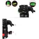 Aluminum Camera Tripod Ball Head Ballhead w/ Quick Release Plate 3/8 Screw