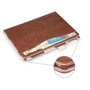 Card Holder Smart Case Cover&Touchpen&Screen Film for iPad Air1 /Air2 /9.7 Brown
