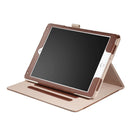 Card Holder Smart Case Cover&Touchpen&Screen Film for iPad Air1 /Air2 /9.7 Brown