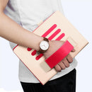 Thin Trifold Cover Case& Touchpen & Screen Protector for iPad Air1/Air2/9.7 Pink